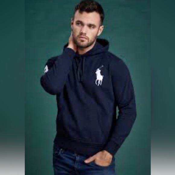 Polo Ralph Lauren Big Pony Fleece Pullover ‘Aviator Blue’ Men’s Size XXL - Picture 1 of 8